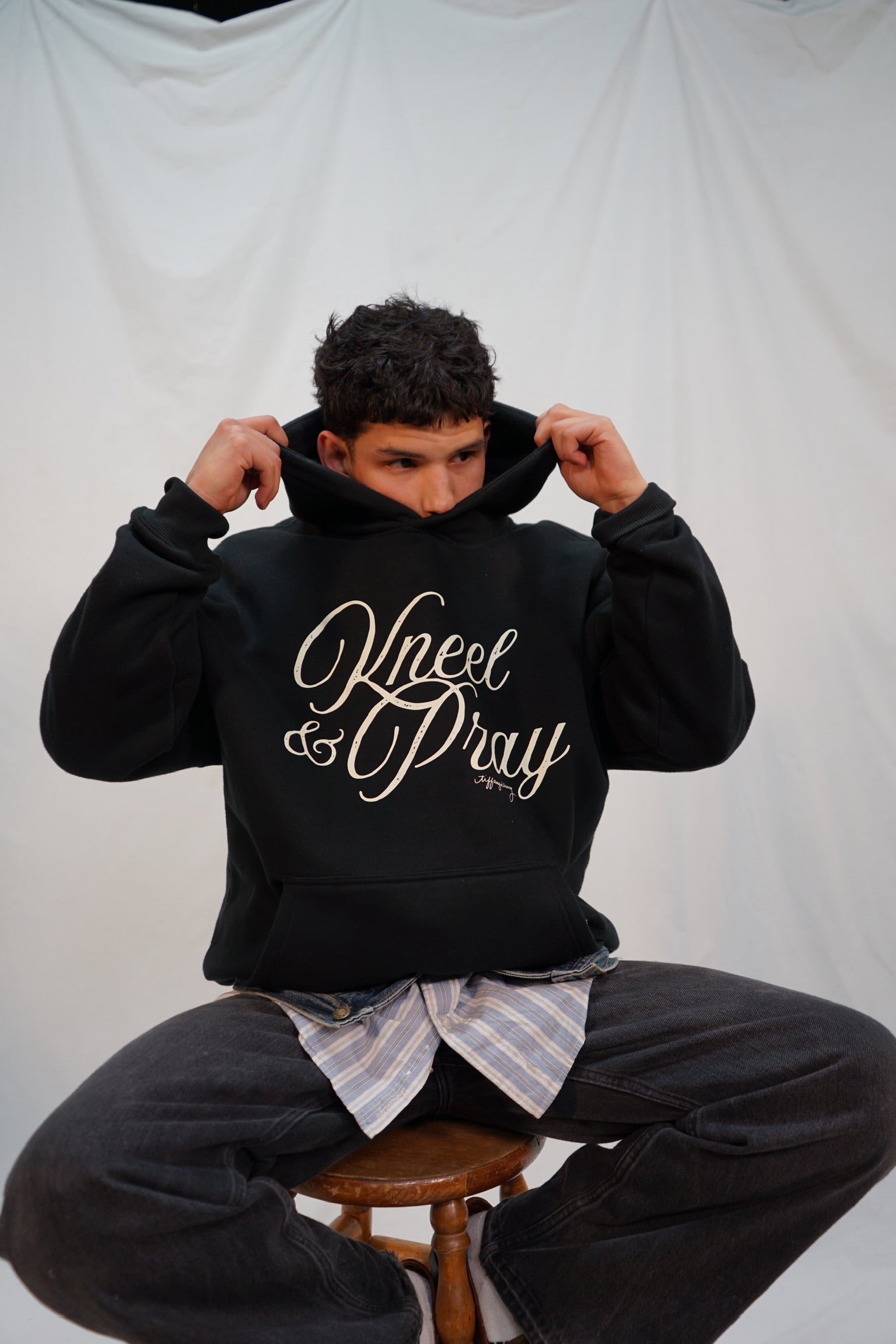 Kneel & Pray Fleeced Hoodie